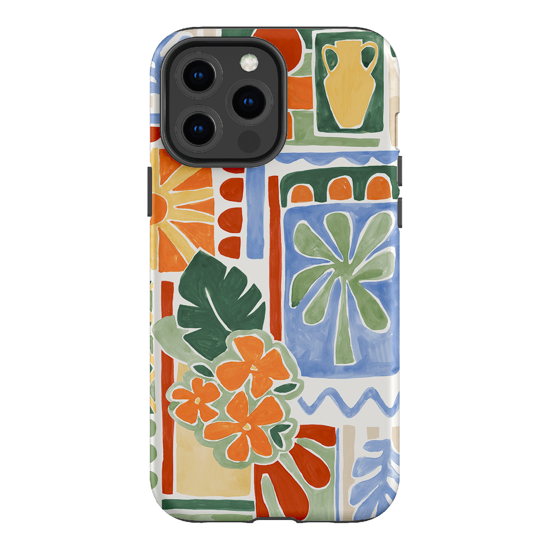 Tropicana Tile Printed Phone Cases iPhone 13 Pro Max / Armoured by Charlie Taylor - The Dairy