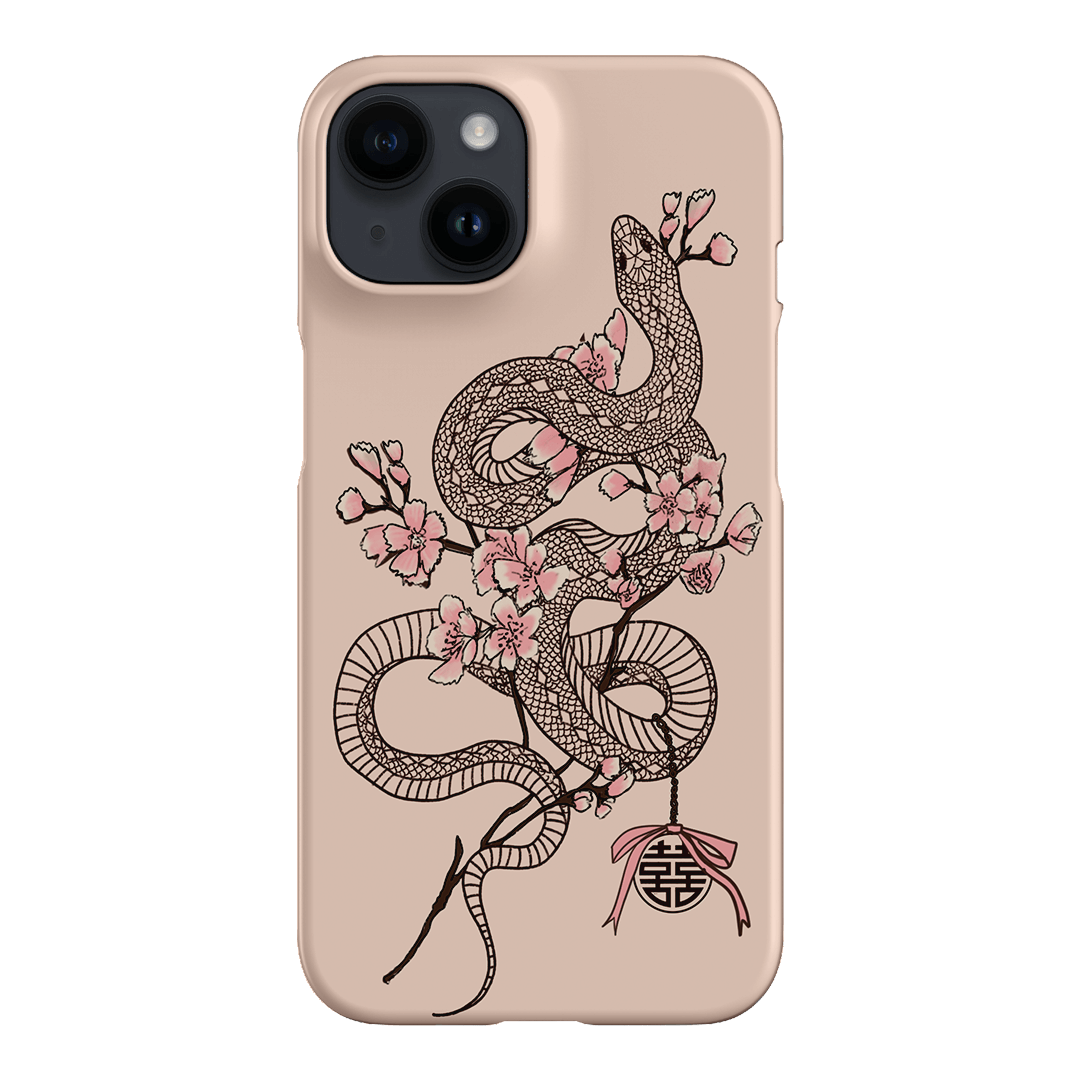 Blossom Snake in Pink Printed Phone Cases by Veronica Tucker - The Dairy