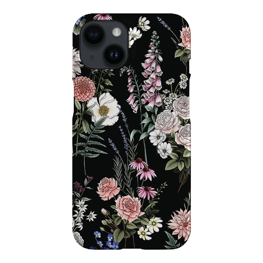 Garden Party Noir Printed Phone Cases iPhone 14 / Snap by Typoflora - The Dairy