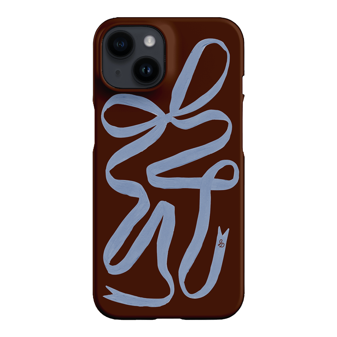 Mocha Ribbon Printed Phone Cases iPhone 14 / Snap by Jasmine Dowling - The Dairy