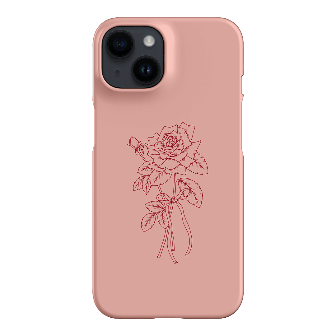 Pink Rose Printed Phone Cases iPhone 14 / Snap by Typoflora - The Dairy
