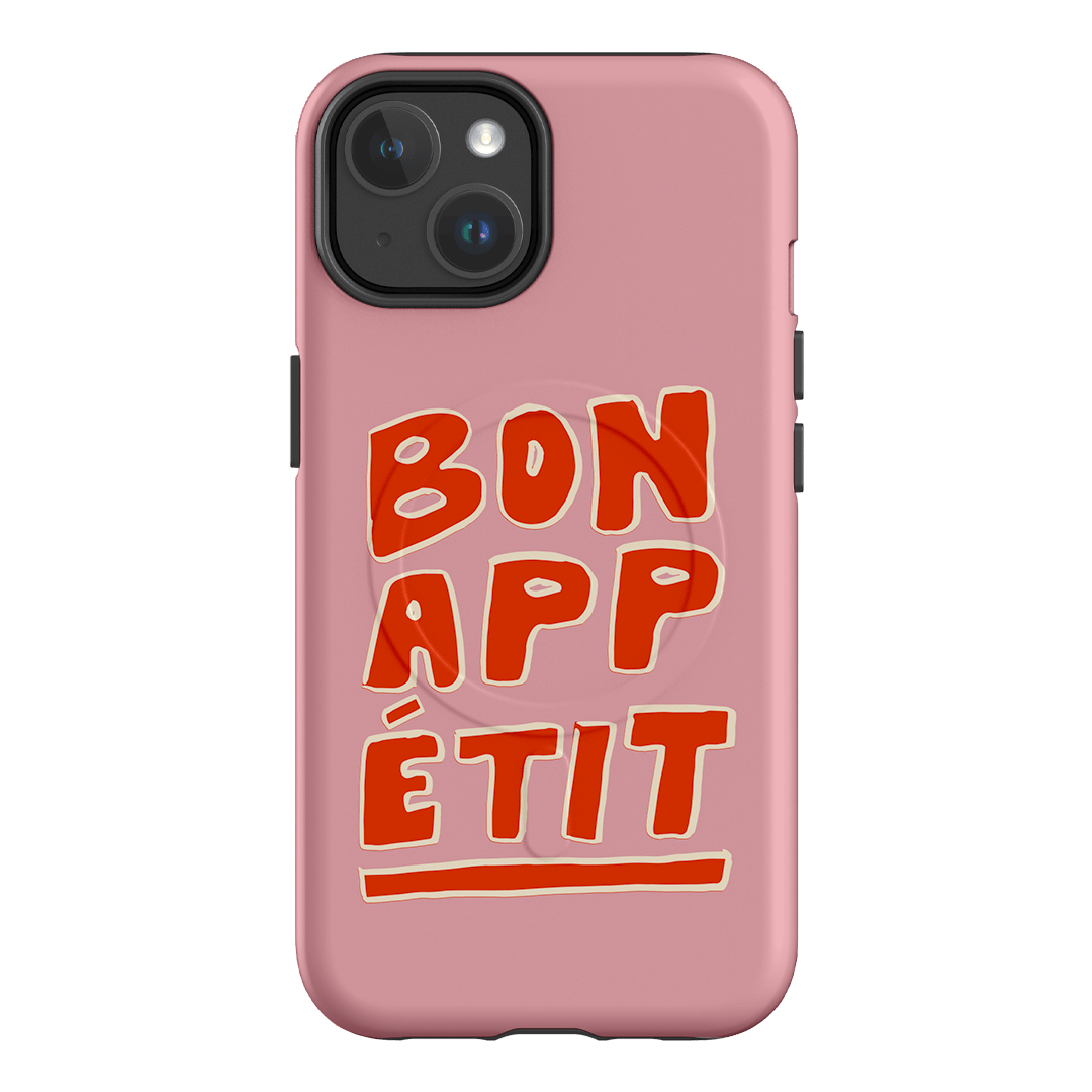 Bon Appetit Pink Printed Phone Cases iPhone 14 / Armoured MagSafe by The Dairy - The Dairy