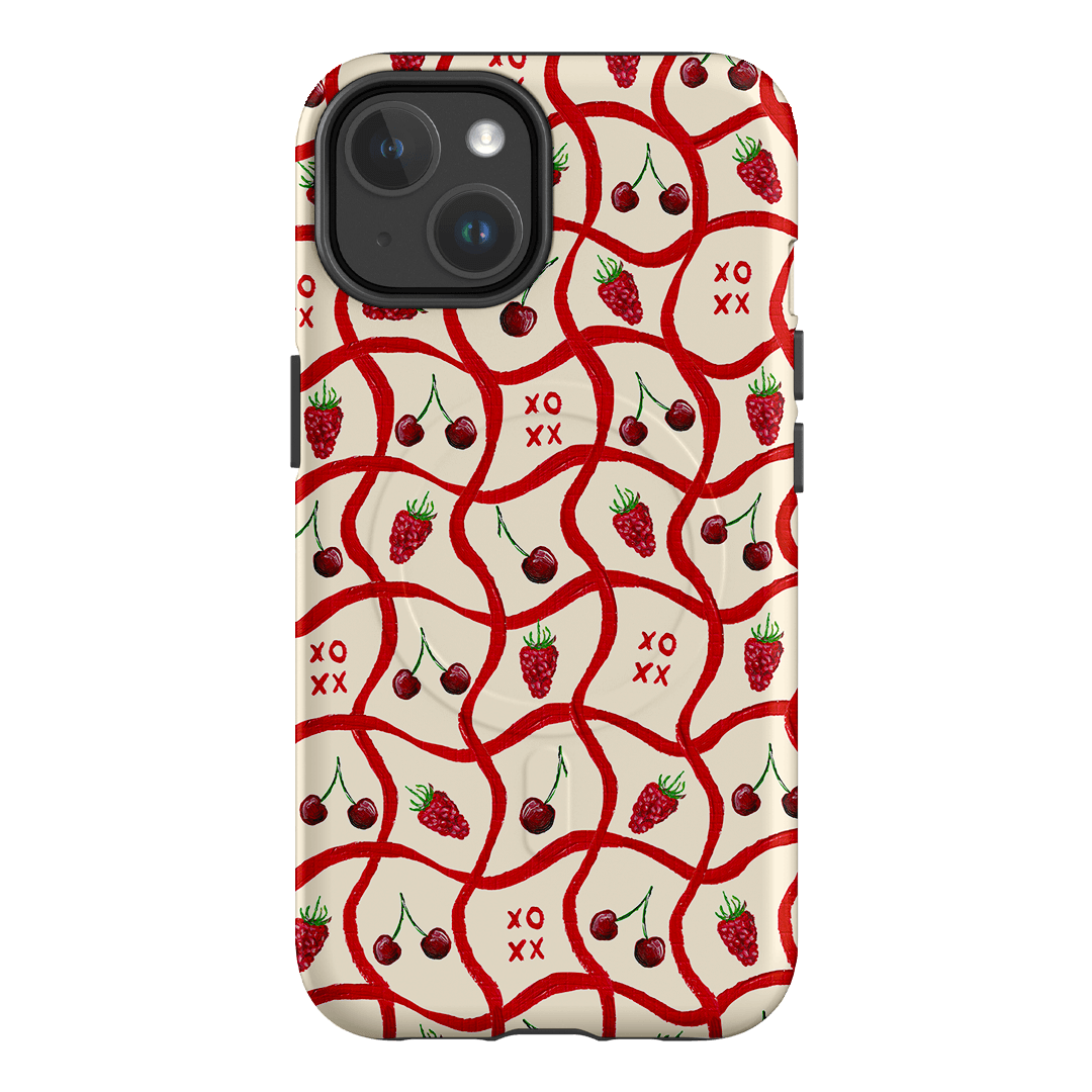 Cherries & Berries Printed Phone Cases iPhone 14 / Armoured MagSafe by BG. Studio - The Dairy