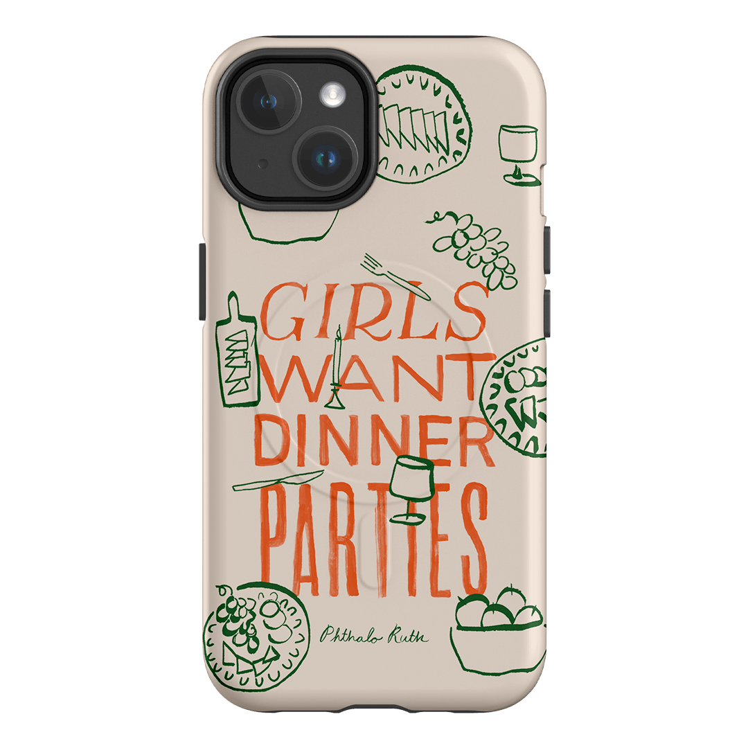 Dinner Parties Printed Phone Cases iPhone 14 / Armoured MagSafe by Phthalo Ruth - The Dairy