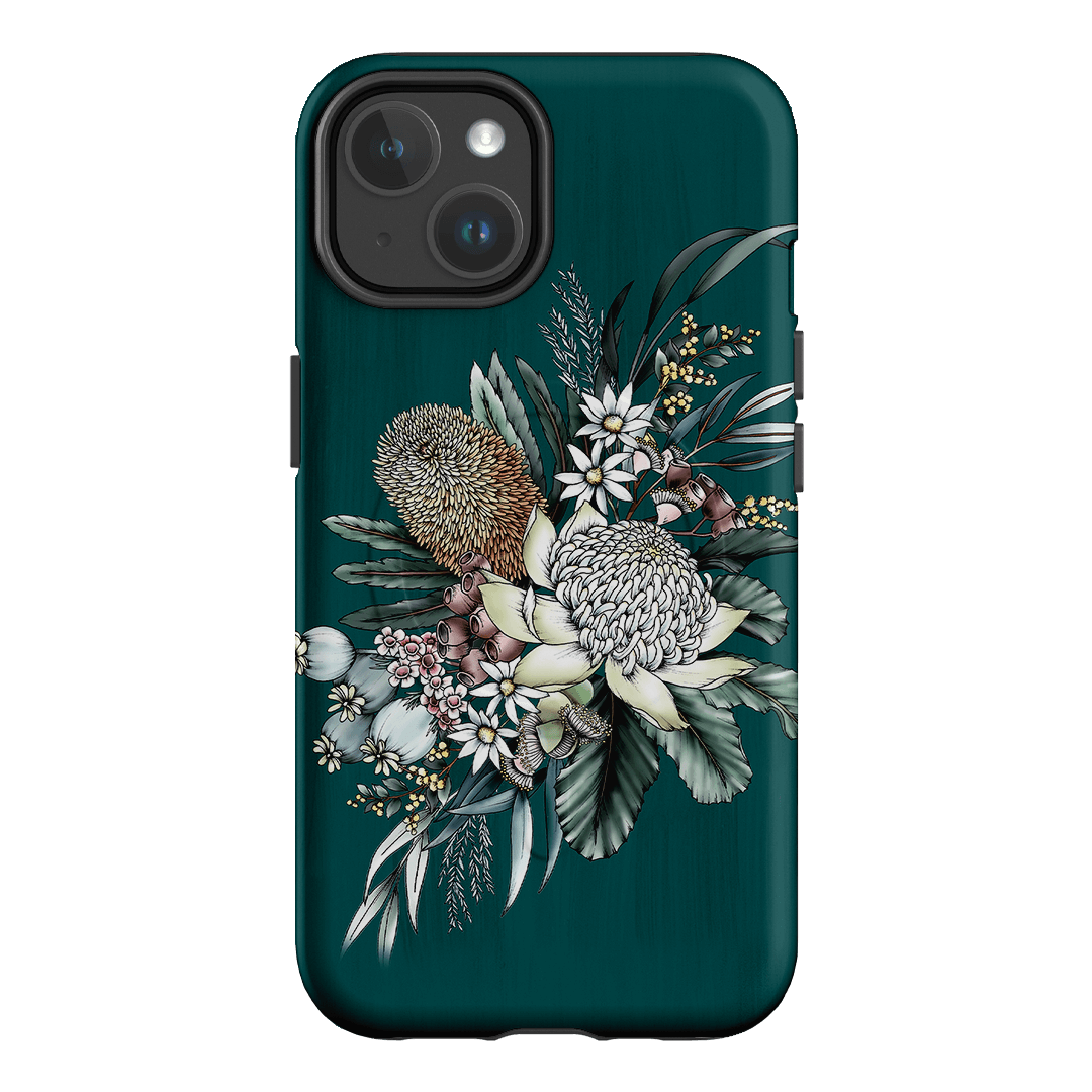 Teal Native Printed Phone Cases iPhone 14 / Armoured MagSafe by Typoflora - The Dairy