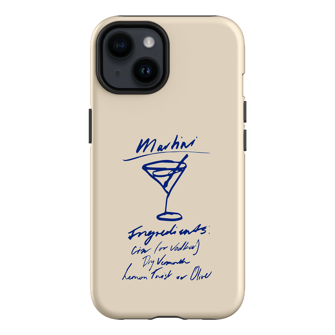 Martini Mood Cream Printed Phone Cases iPhone 14 / Armoured by The Dairy - The Dairy