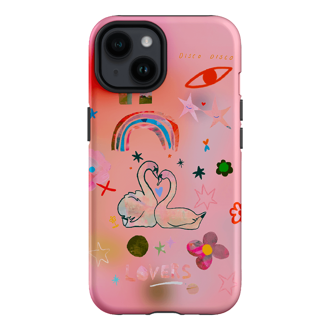 Pink Swan Printed Phone Cases iPhone 14 / Armoured by Kate Eliza - The Dairy