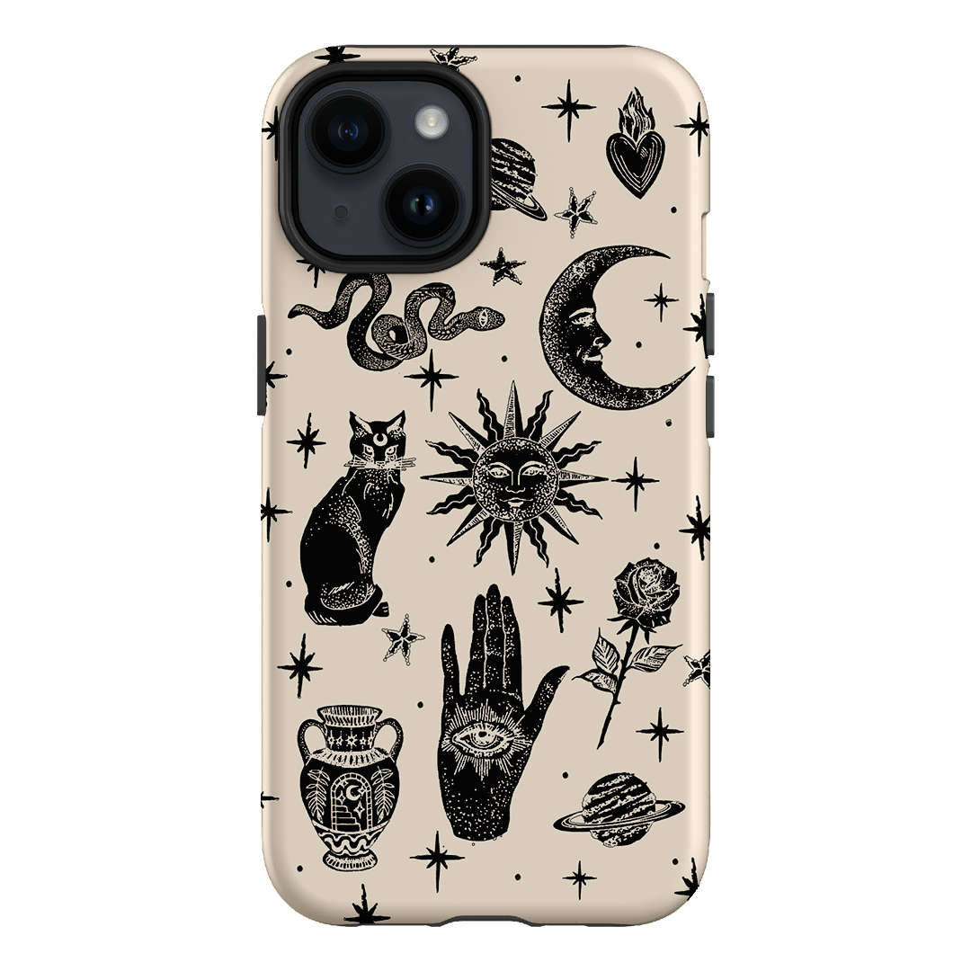 Astro Flash Beige Printed Phone Cases iPhone 14 / Armoured by Veronica Tucker - The Dairy