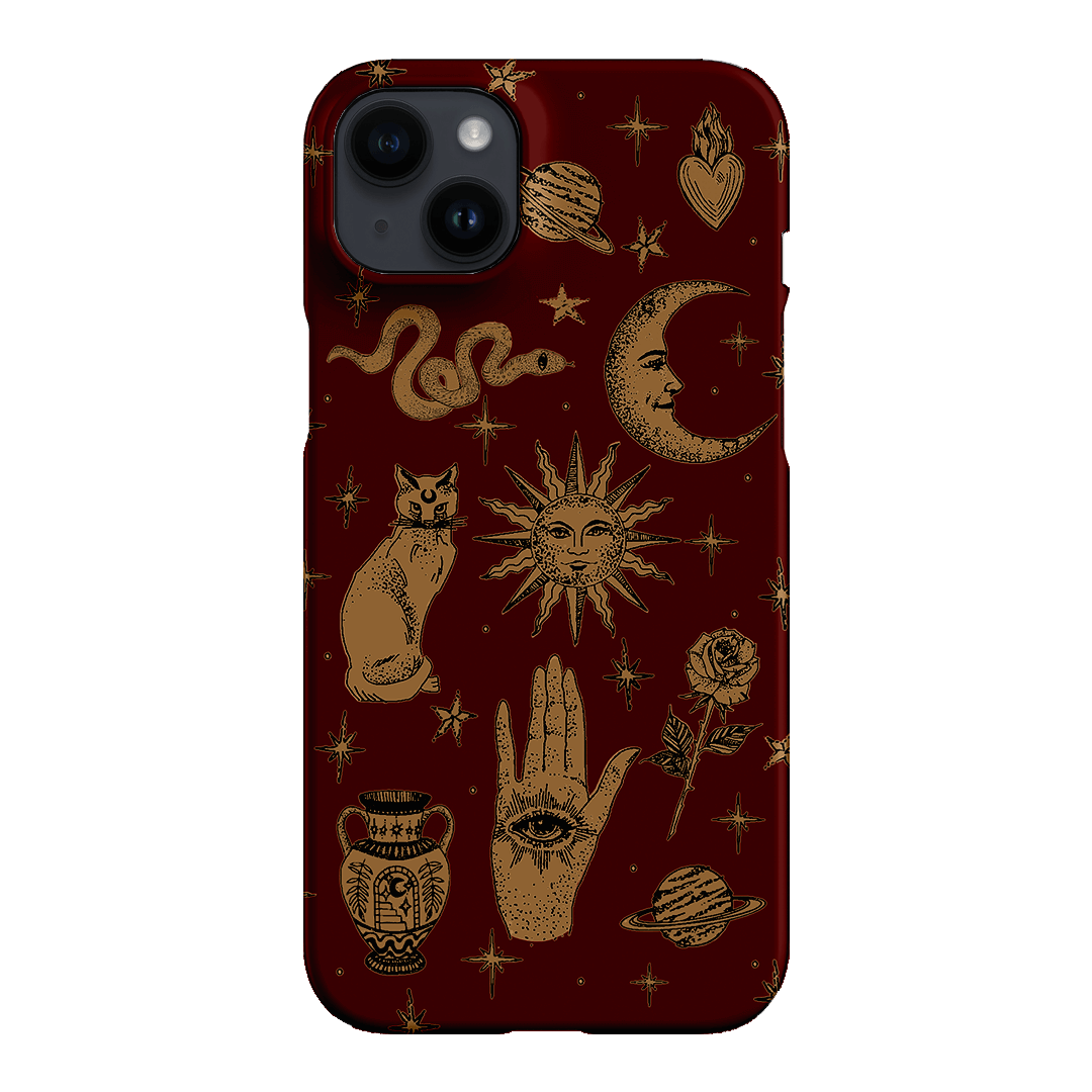 Astro Flash Red Printed Phone Cases iPhone 14 Plus / Snap by Veronica Tucker - The Dairy