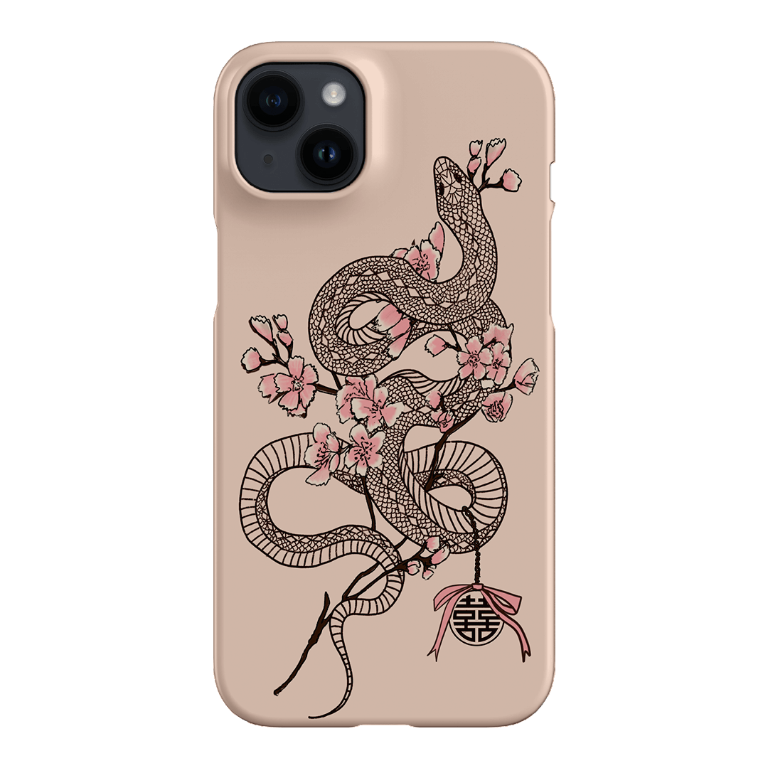 Blossom Snake in Pink Printed Phone Cases by Veronica Tucker - The Dairy