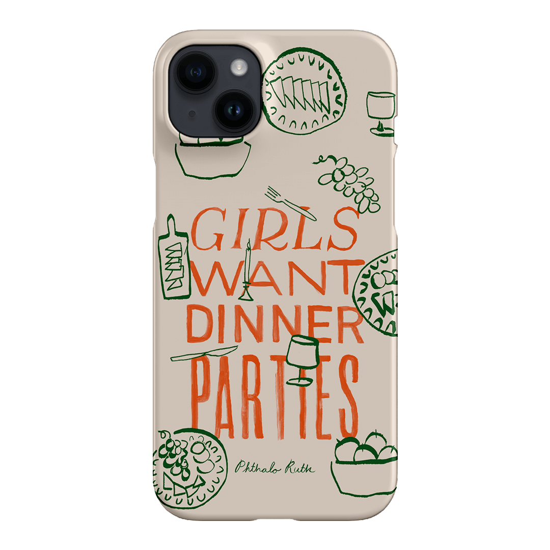 Dinner Parties Printed Phone Cases iPhone 14 Plus / Snap by Phthalo Ruth - The Dairy