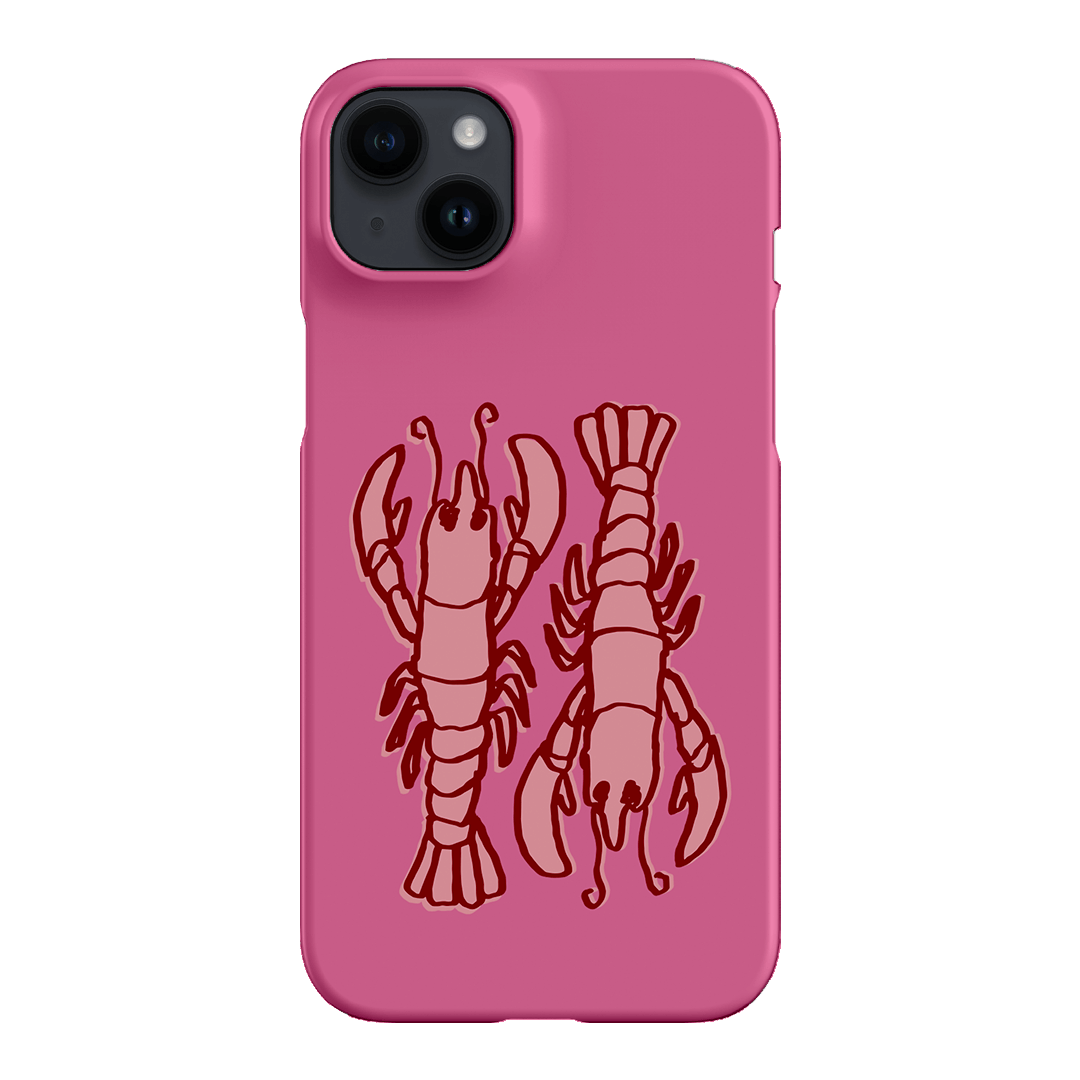 Lobster Love Pink Printed Phone Cases iPhone 14 Plus / Snap by The Dairy - The Dairy