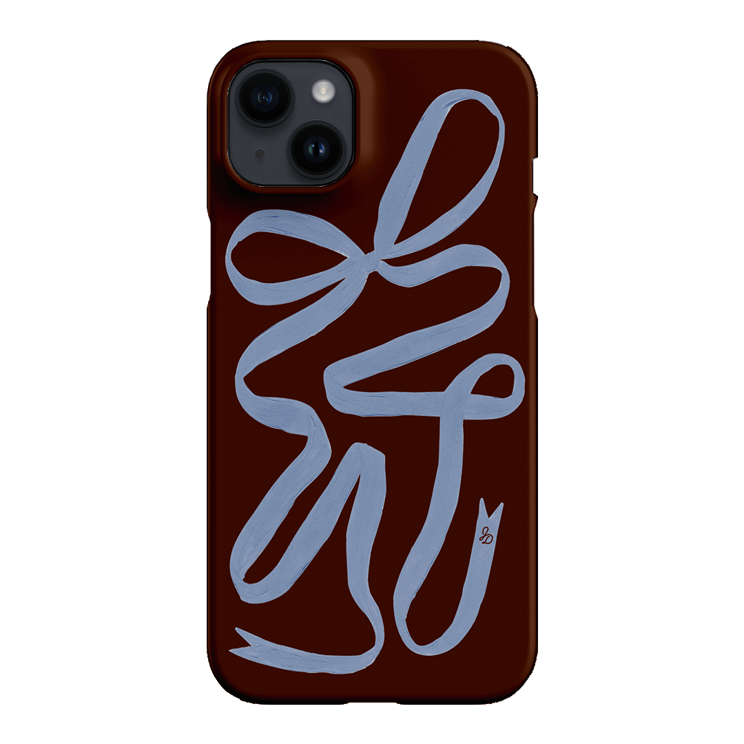 Mocha Ribbon Printed Phone Cases iPhone 14 Plus / Snap by Jasmine Dowling - The Dairy