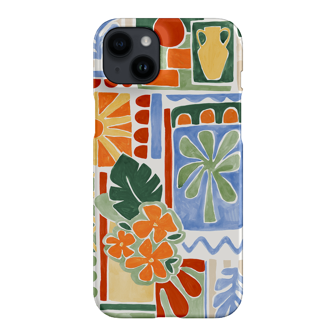 Tropicana Tile Printed Phone Cases iPhone 14 Plus / Snap by Charlie Taylor - The Dairy