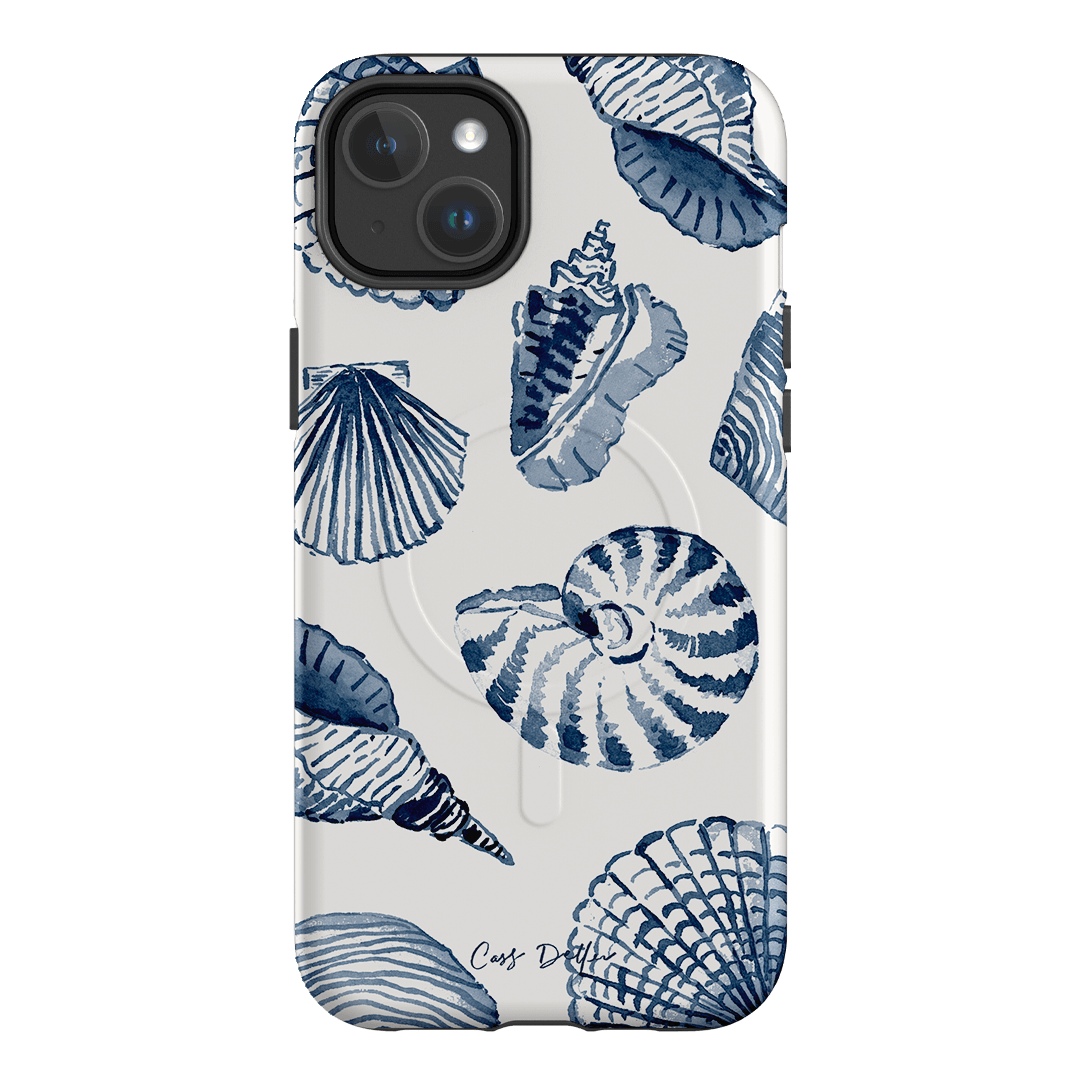 Blue Shells Printed Phone Cases iPhone 14 Plus / Armoured MagSafe by Cass Deller - The Dairy