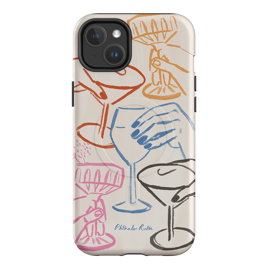 Cheers Multi Printed Phone Cases iPhone 14 Plus / Armoured MagSafe by Phthalo Ruth - The Dairy