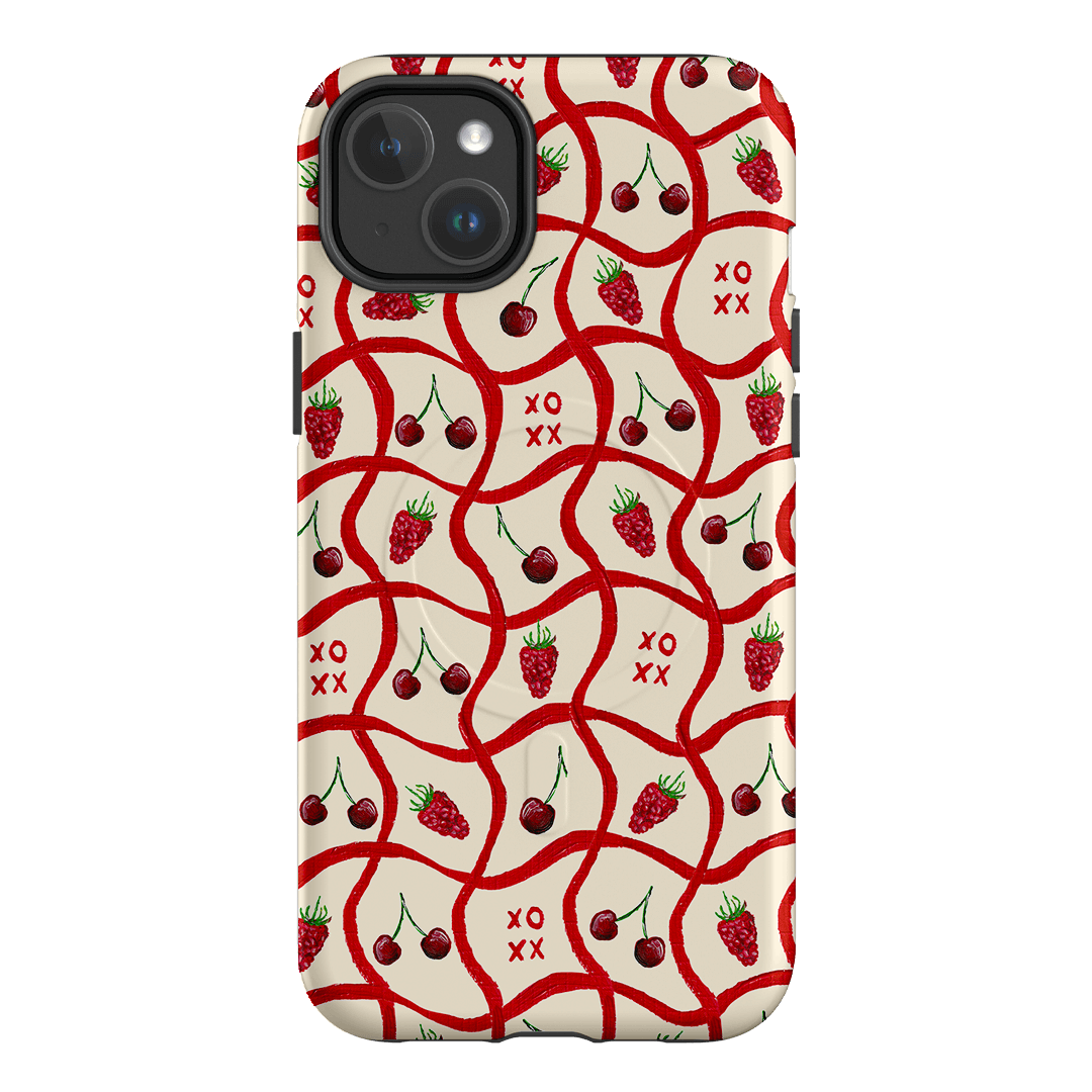 Cherries & Berries Printed Phone Cases iPhone 14 Plus / Armoured MagSafe by BG. Studio - The Dairy