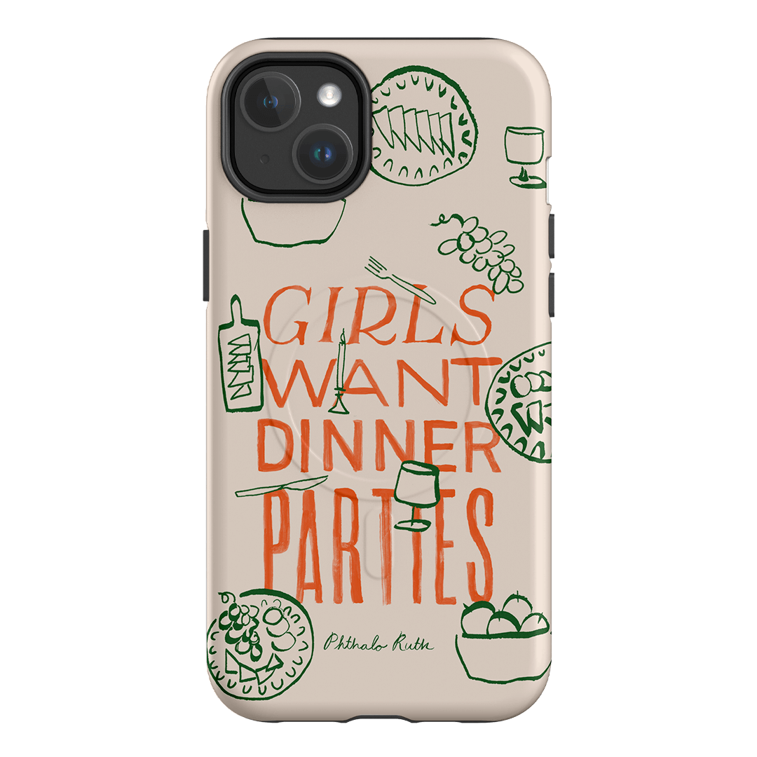 Dinner Parties Printed Phone Cases iPhone 14 Plus / Armoured MagSafe by Phthalo Ruth - The Dairy