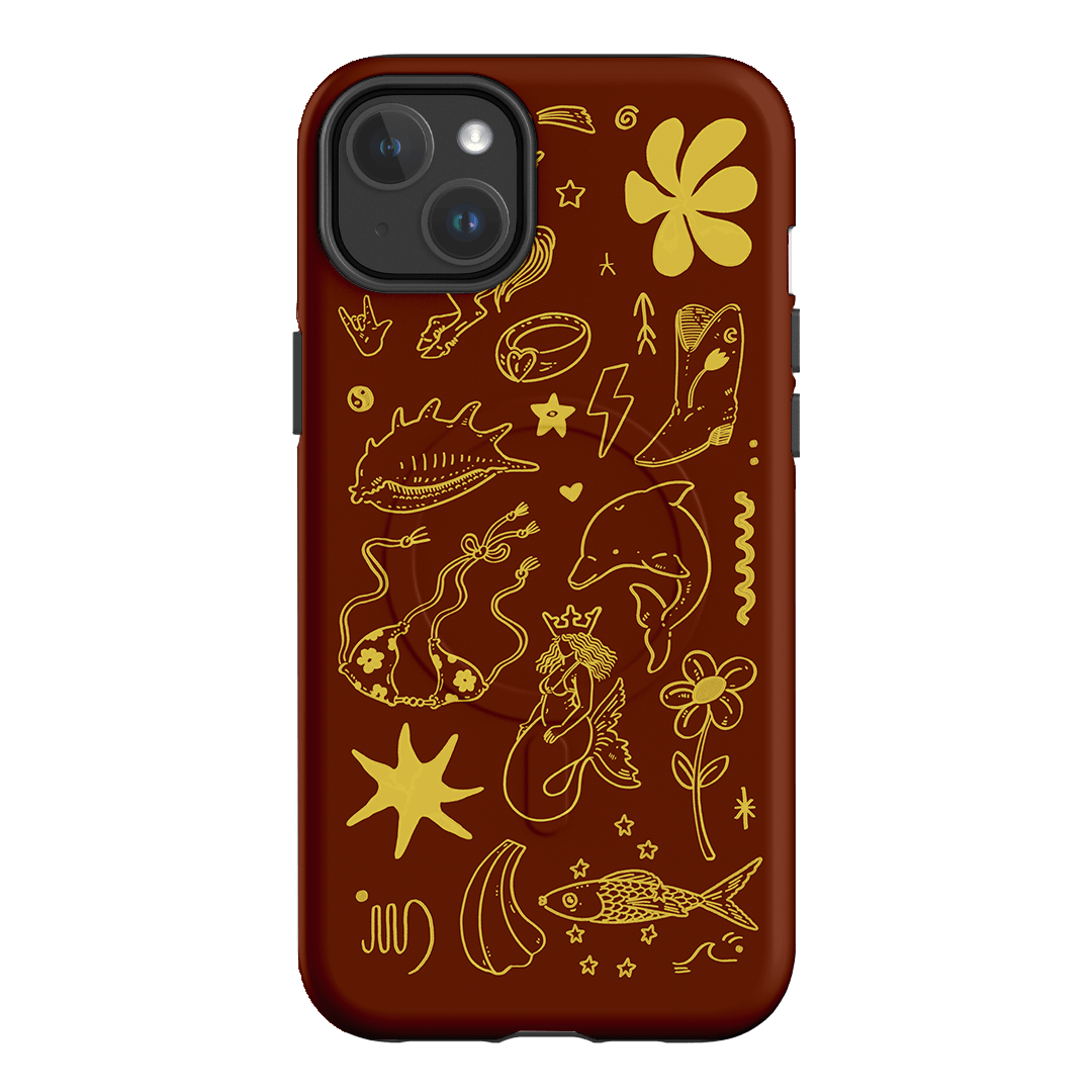 Spiced Cowboy Chocolate Printed Phone Cases iPhone 14 Plus / Armoured MagSafe by Easty Beasty - The Dairy