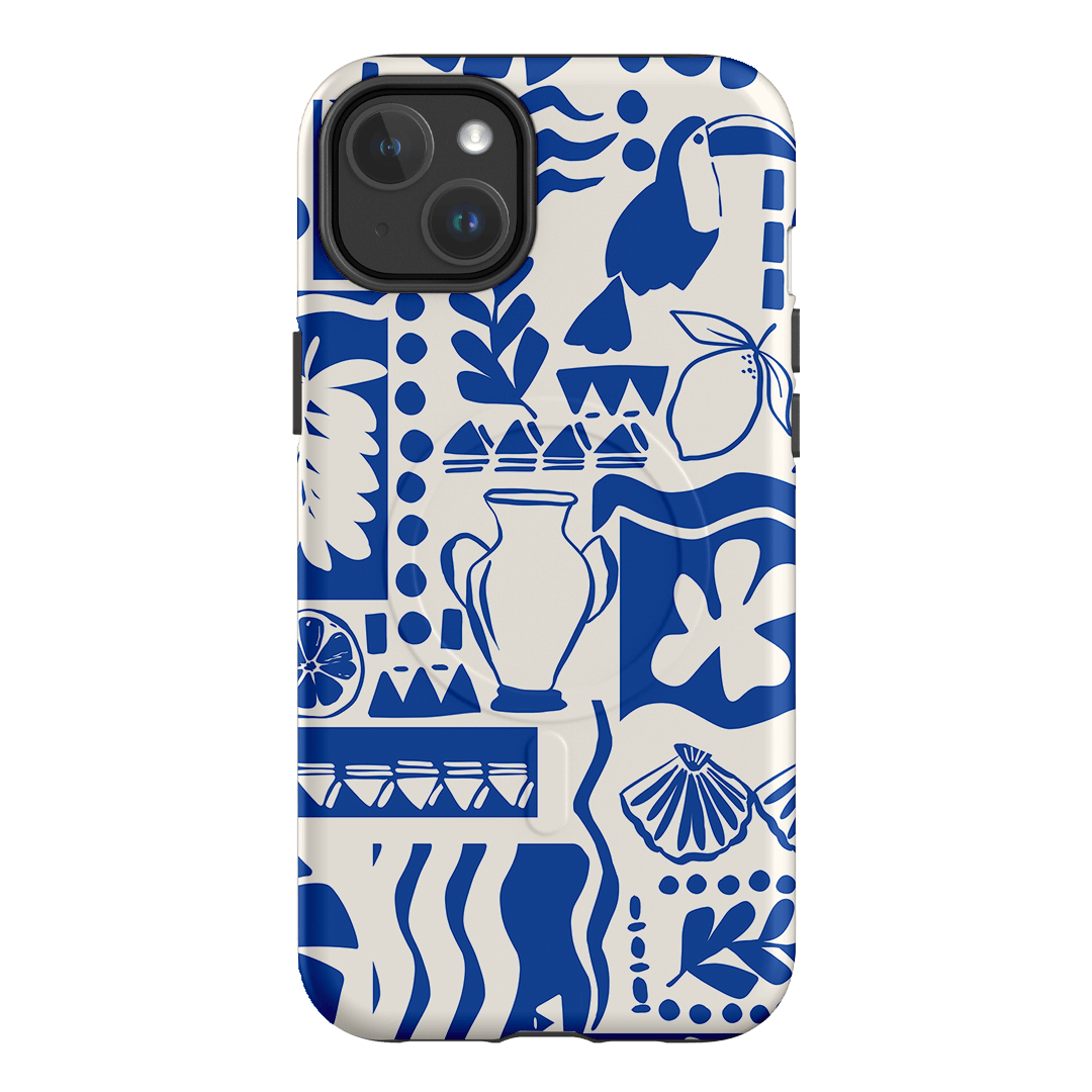 Toucan Blue Printed Phone Cases iPhone 14 Plus / Armoured MagSafe by Charlie Taylor - The Dairy