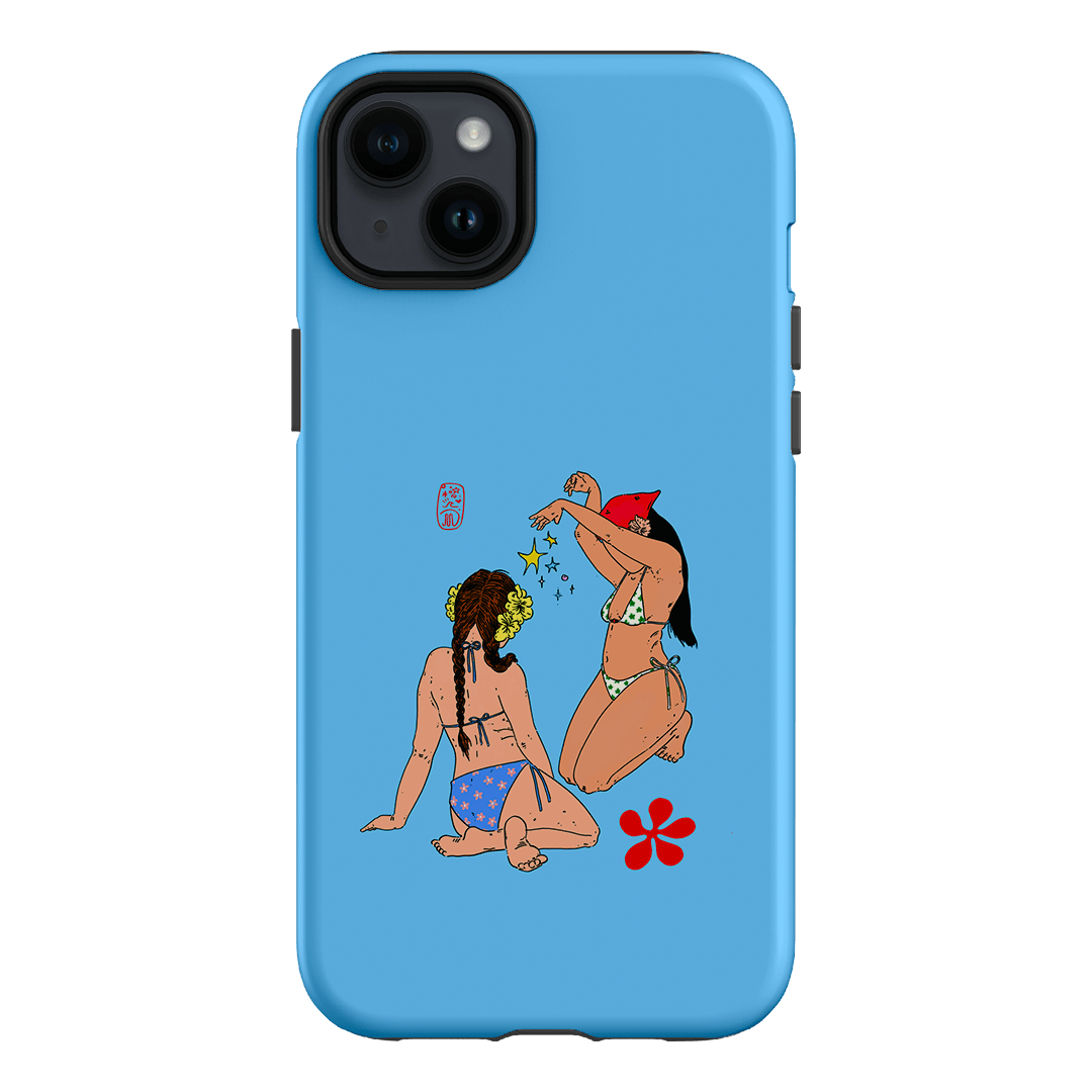 Babe Magic Blue Printed Phone Cases iPhone 14 Plus / Armoured by Easty Beasty - The Dairy