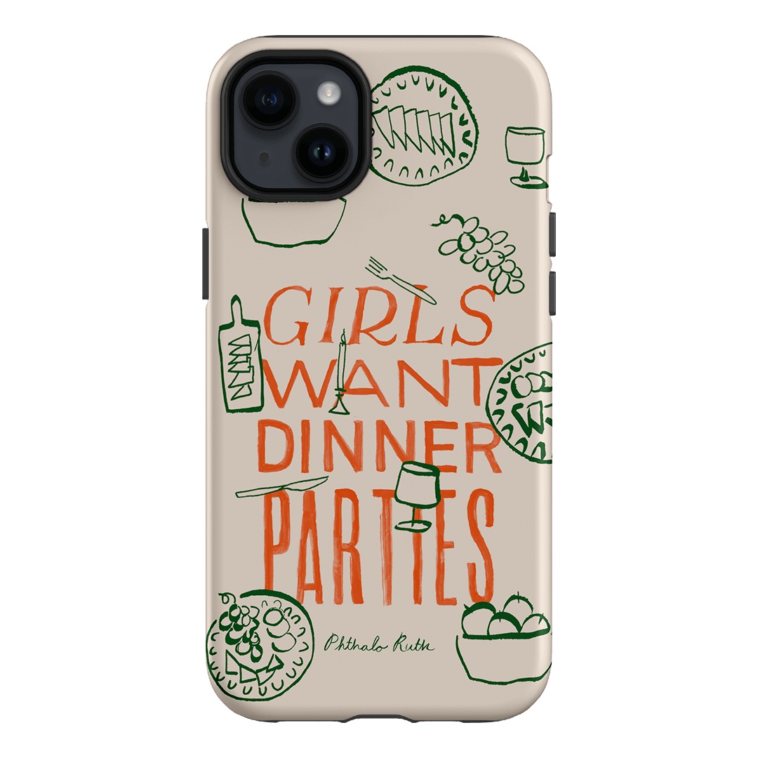 Dinner Parties Printed Phone Cases iPhone 14 Plus / Armoured by Phthalo Ruth - The Dairy