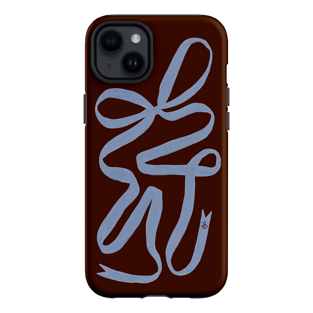 Mocha Ribbon Printed Phone Cases iPhone 14 Plus / Armoured by Jasmine Dowling - The Dairy