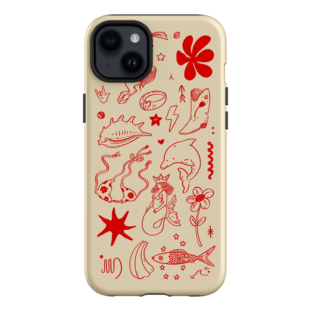 Spiced Cowboy Cream Printed Phone Cases iPhone 14 Plus / Armoured by Easty Beasty - The Dairy