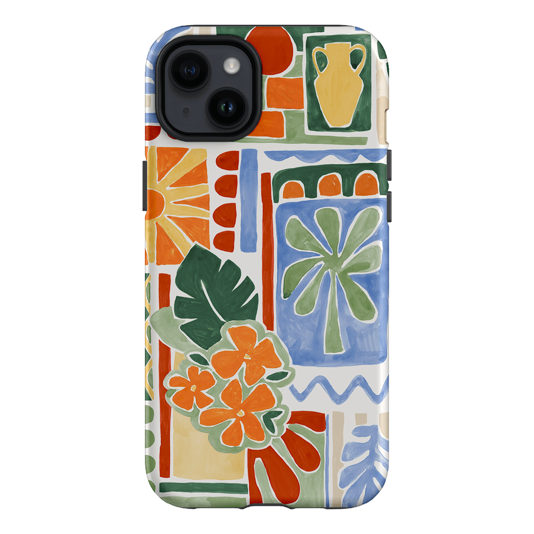 Tropicana Tile Printed Phone Cases iPhone 14 Plus / Armoured by Charlie Taylor - The Dairy