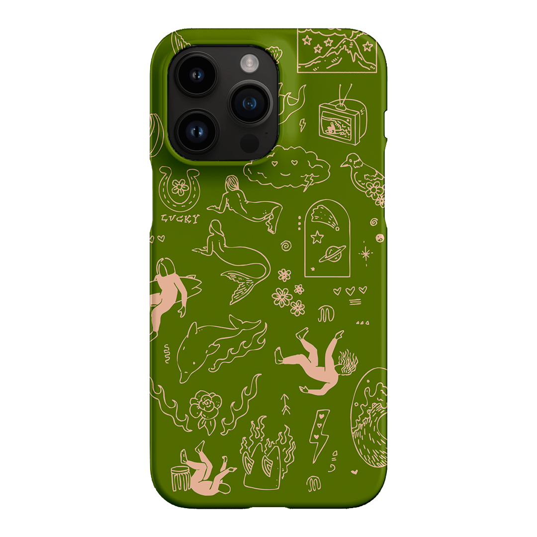 Easty Flash Green Printed Phone Cases iPhone 14 Pro Max / Snap by Easty Beasty - The Dairy