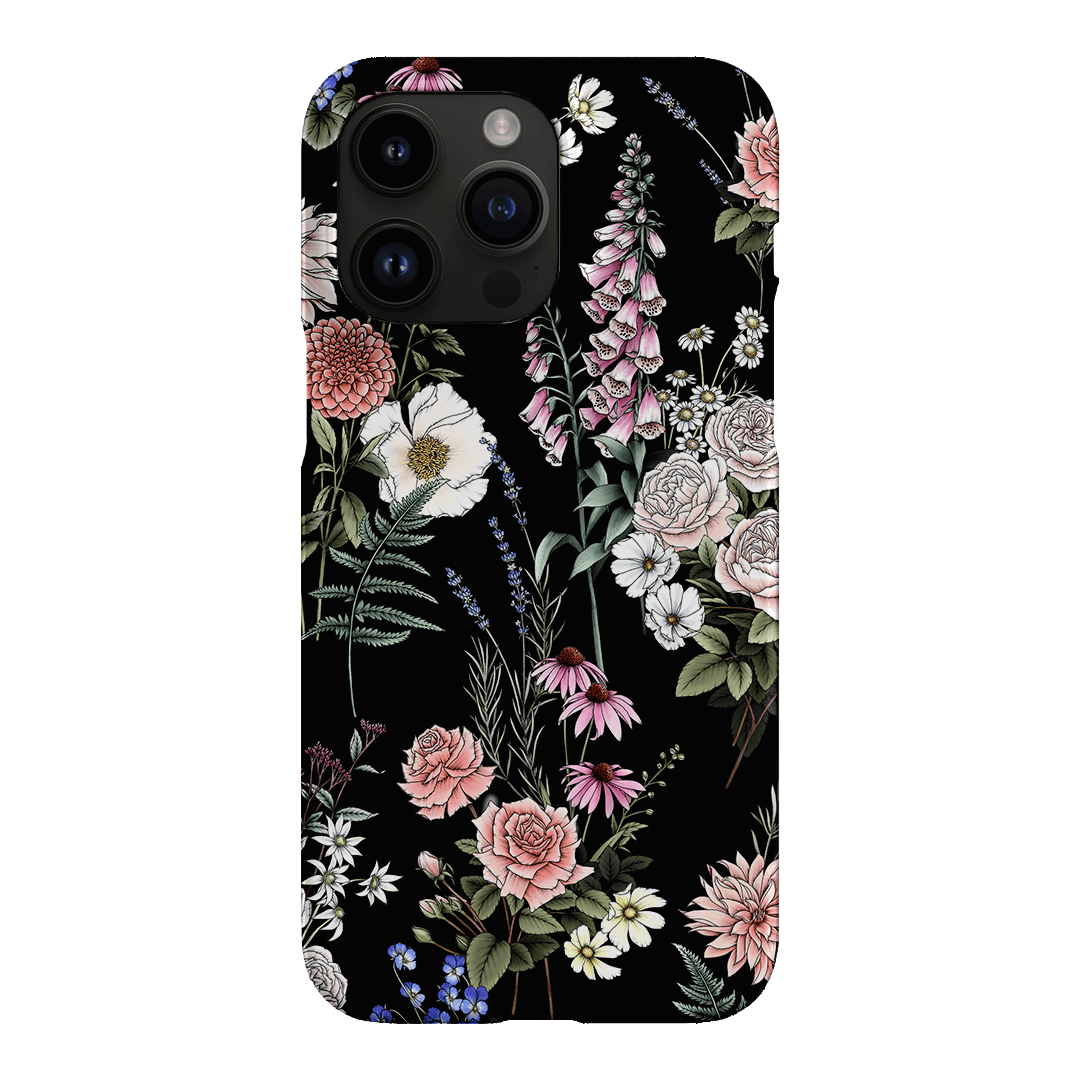 Garden Party Noir Printed Phone Cases iPhone 14 Pro Max / Snap by Typoflora - The Dairy