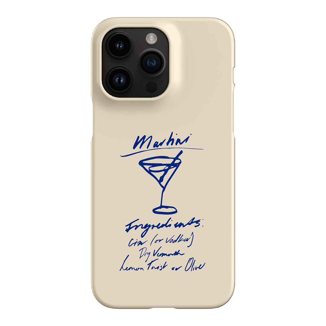 Martini Mood Cream Printed Phone Cases iPhone 14 Pro Max / Snap by The Dairy - The Dairy