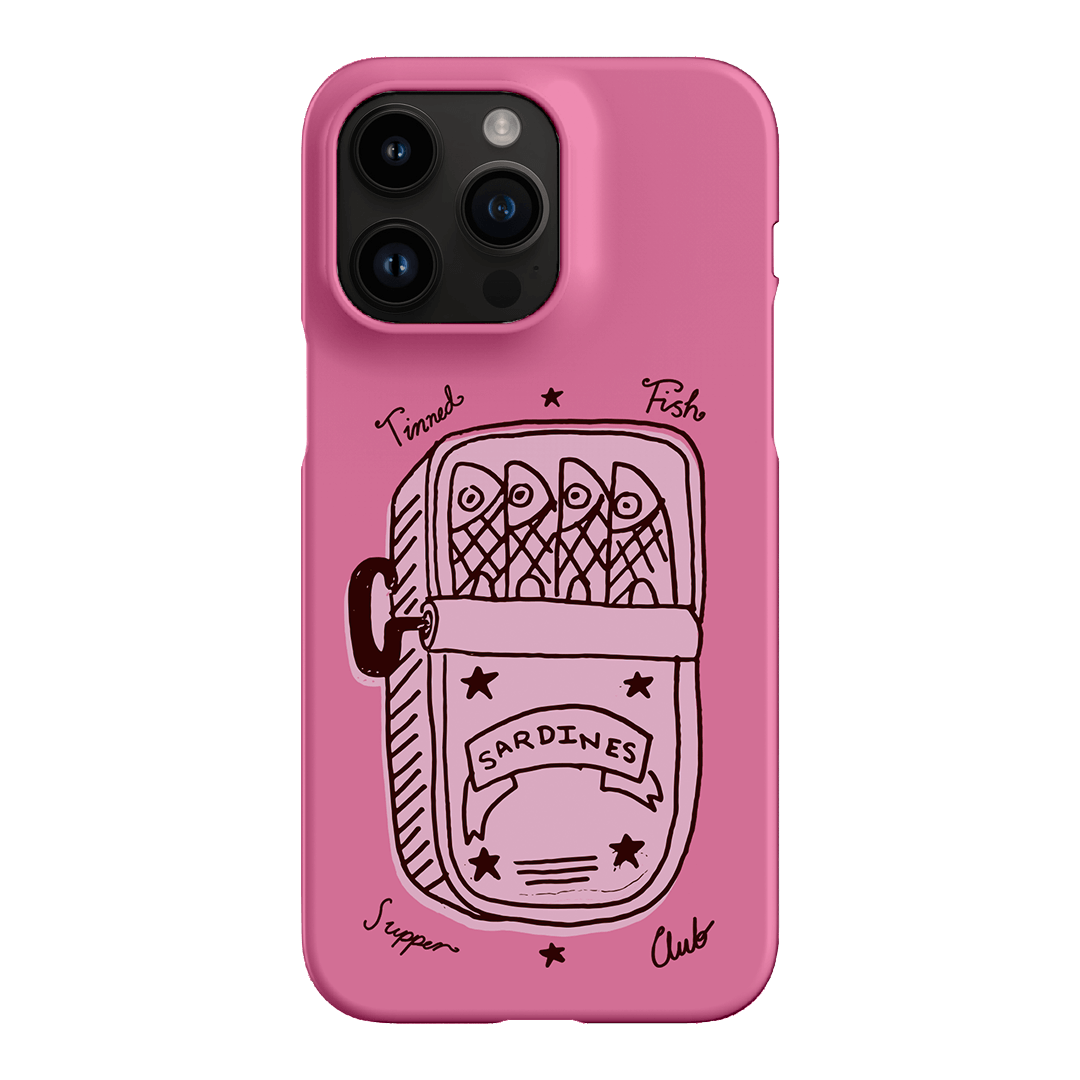 Sardine Social Pink Printed Phone Cases iPhone 14 Pro Max / Snap by The Dairy - The Dairy