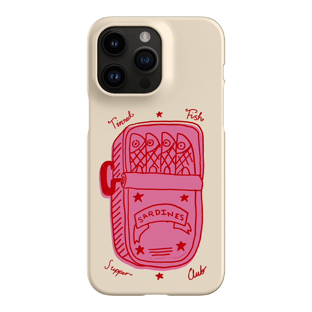 Sardine Social Red Printed Phone Cases iPhone 14 Pro Max / Snap by The Dairy - The Dairy