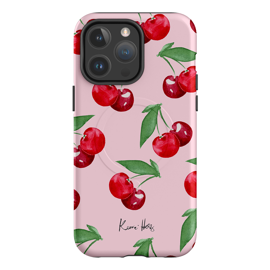 Cherry Rose Printed Phone Cases by Kerrie Hess - The Dairy