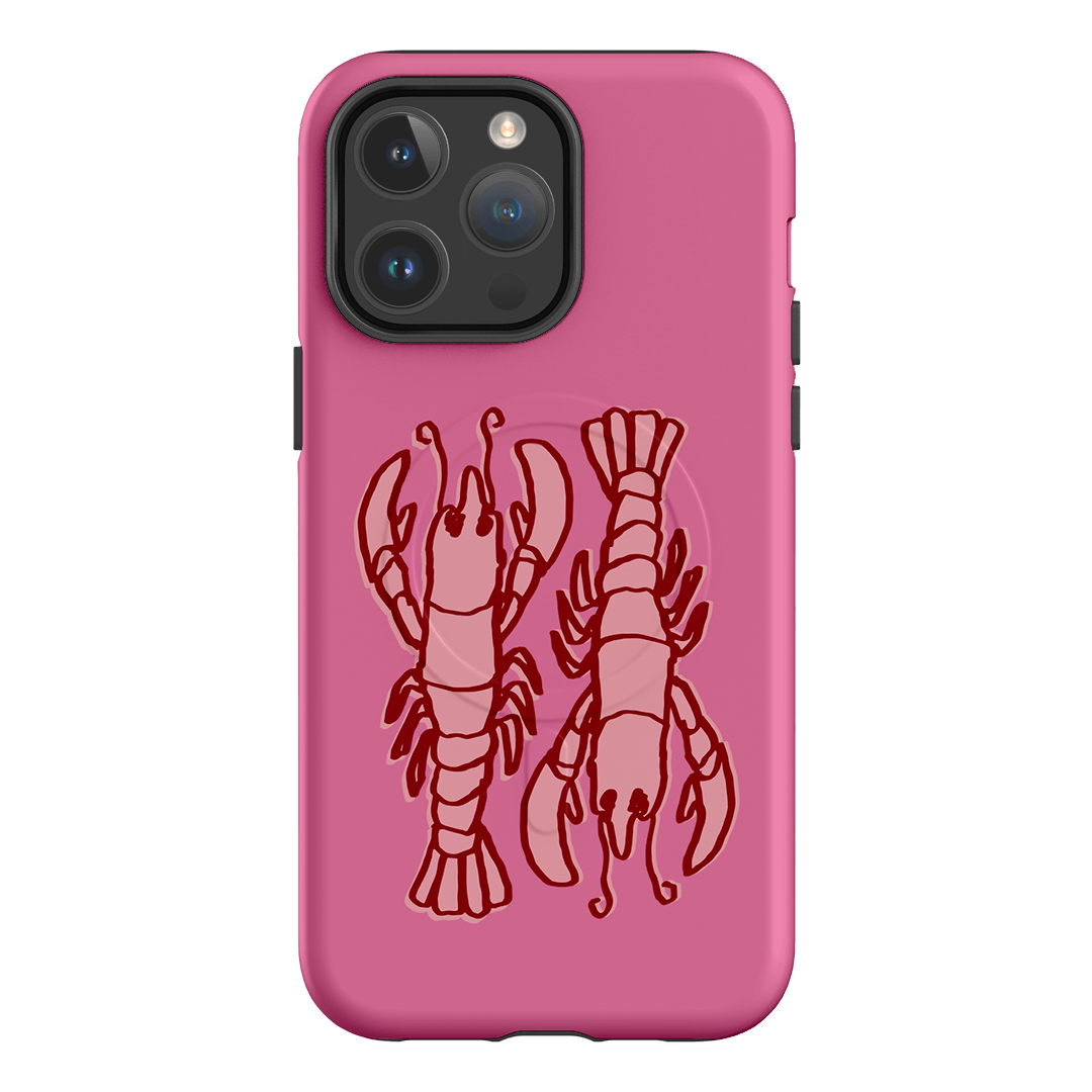 Lobster Love Pink Printed Phone Cases iPhone 14 Pro Max / Armoured MagSafe by The Dairy - The Dairy