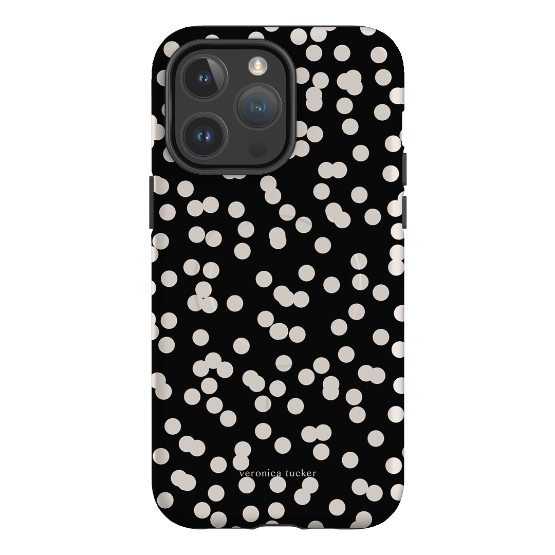 Mini Confetti Noir Printed Phone Cases iPhone 14 Pro Max / Armoured MagSafe by Veronica Tucker - The Dairy