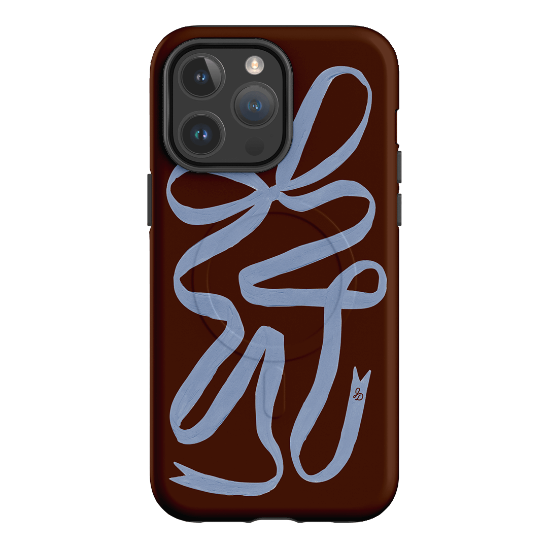 Mocha Ribbon Printed Phone Cases iPhone 14 Pro Max / Armoured MagSafe by Jasmine Dowling - The Dairy