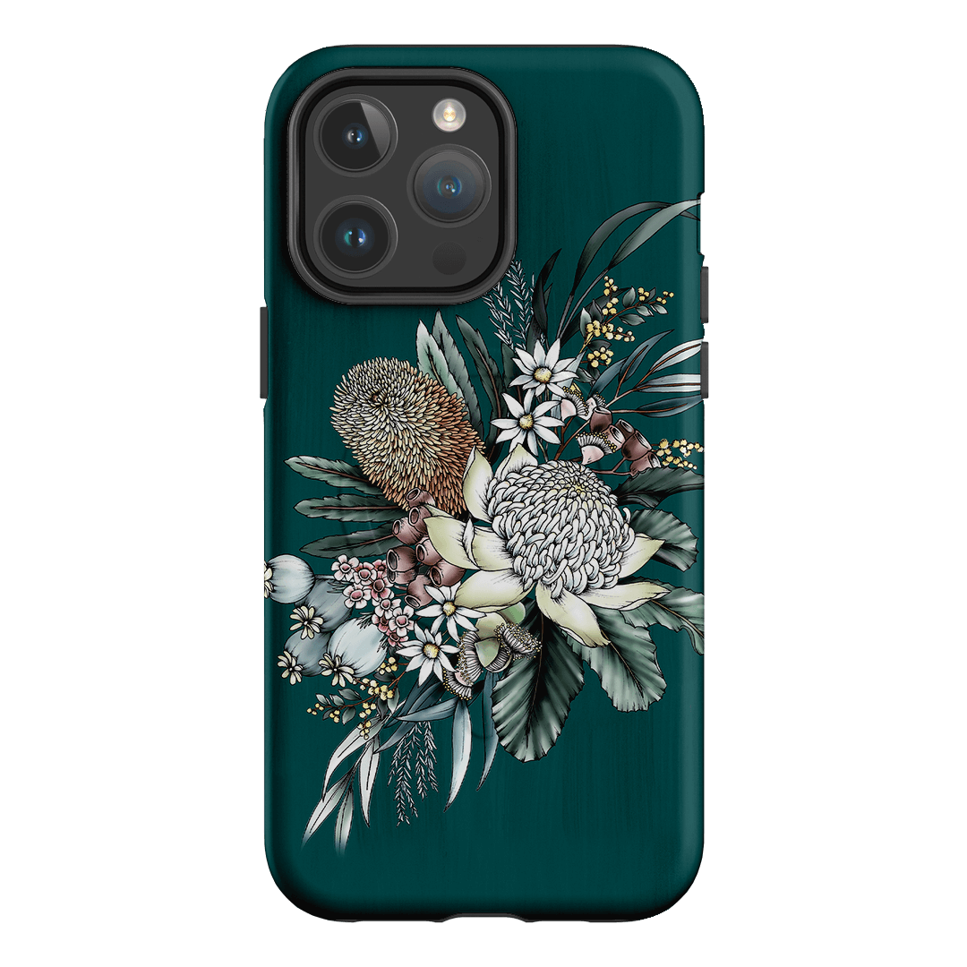 Teal Native Printed Phone Cases iPhone 14 Pro Max / Armoured MagSafe by Typoflora - The Dairy