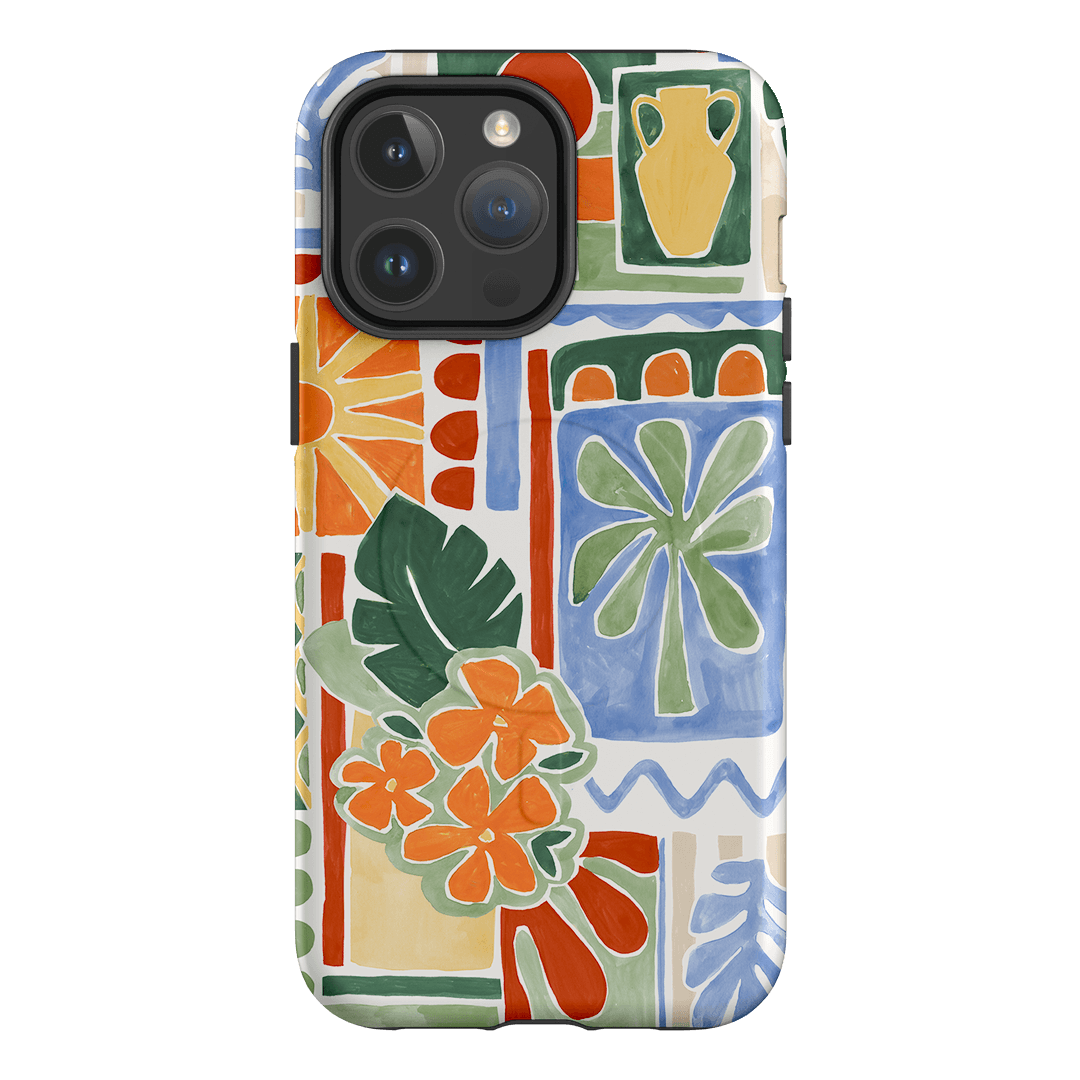 Tropicana Tile Printed Phone Cases iPhone 14 Pro Max / Armoured MagSafe by Charlie Taylor - The Dairy