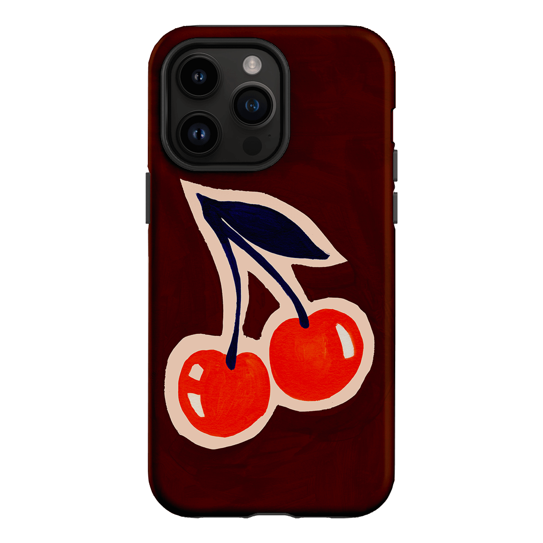 Cherries Printed Phone Cases iPhone 14 Pro Max / Armoured by Studio Bon - The Dairy