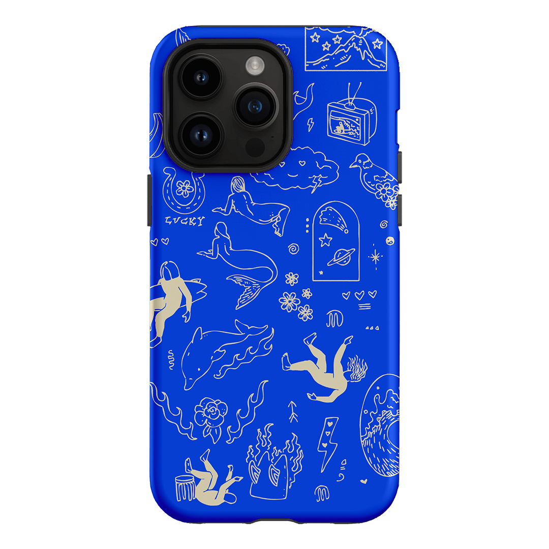 Easty Flash Blue Printed Phone Cases iPhone 14 Pro Max / Armoured by Easty Beasty - The Dairy