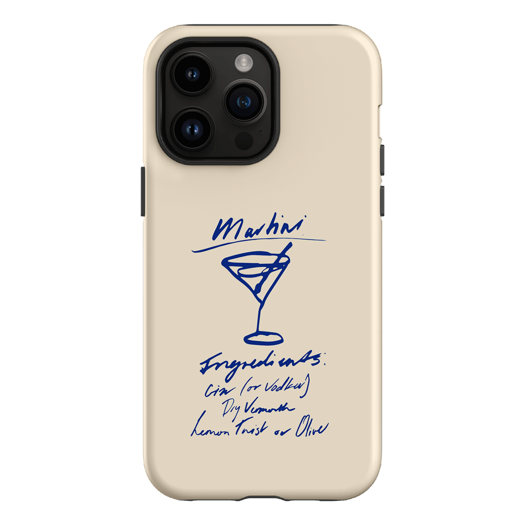 Martini Mood Cream Printed Phone Cases iPhone 14 Pro Max / Armoured by The Dairy - The Dairy