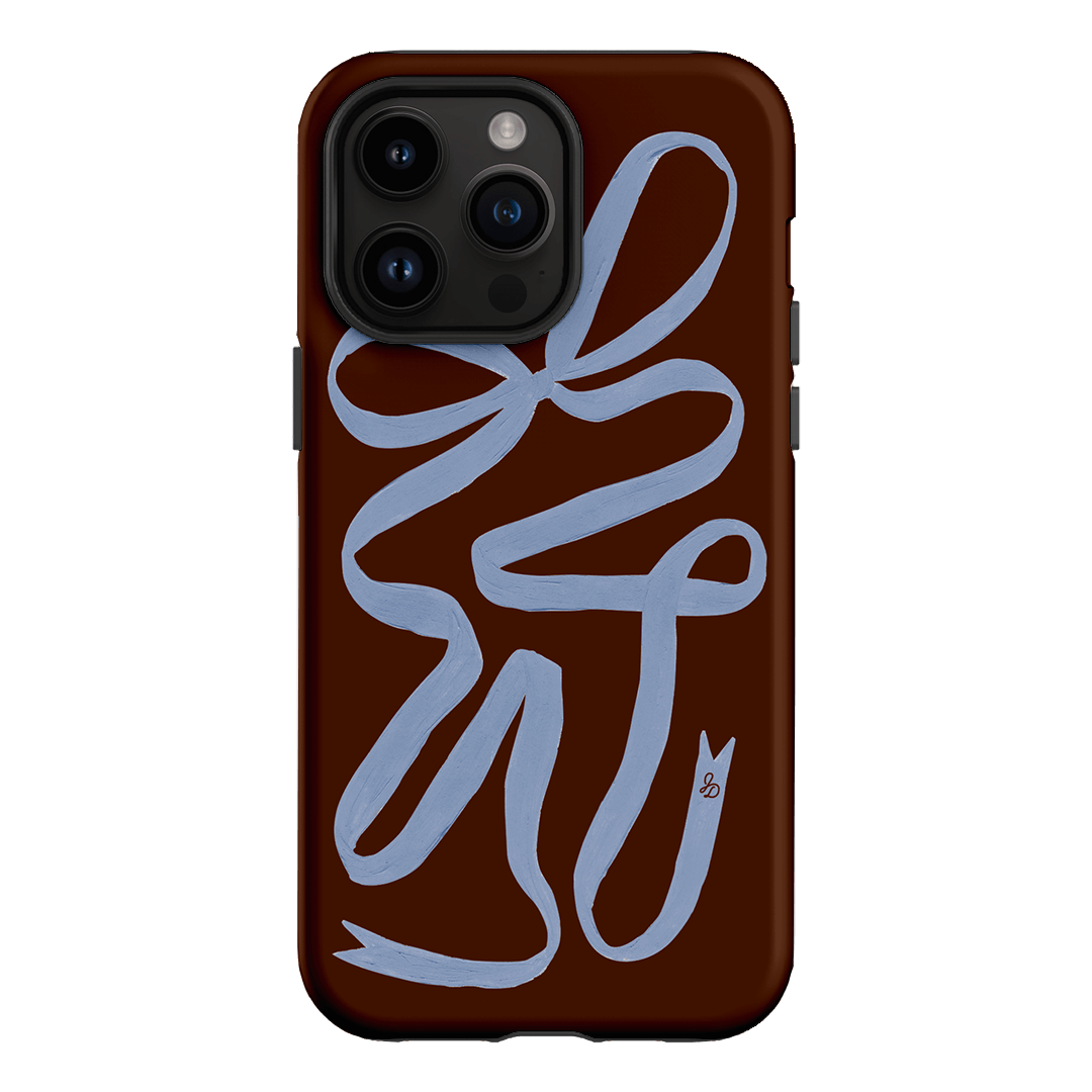 Mocha Ribbon Printed Phone Cases iPhone 14 Pro Max / Armoured by Jasmine Dowling - The Dairy