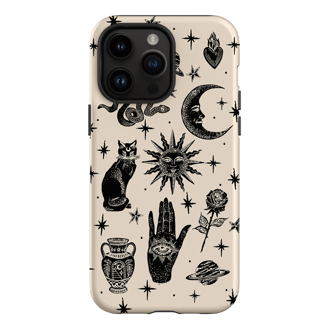 Astro Flash Beige Printed Phone Cases iPhone 14 Pro Max / Armoured by Veronica Tucker - The Dairy