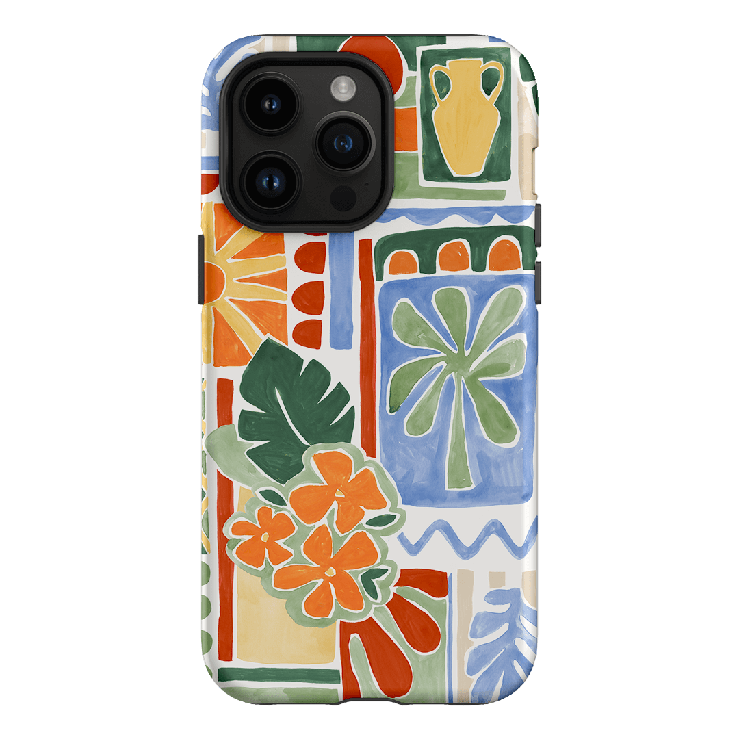 Tropicana Tile Printed Phone Cases iPhone 14 Pro Max / Armoured by Charlie Taylor - The Dairy