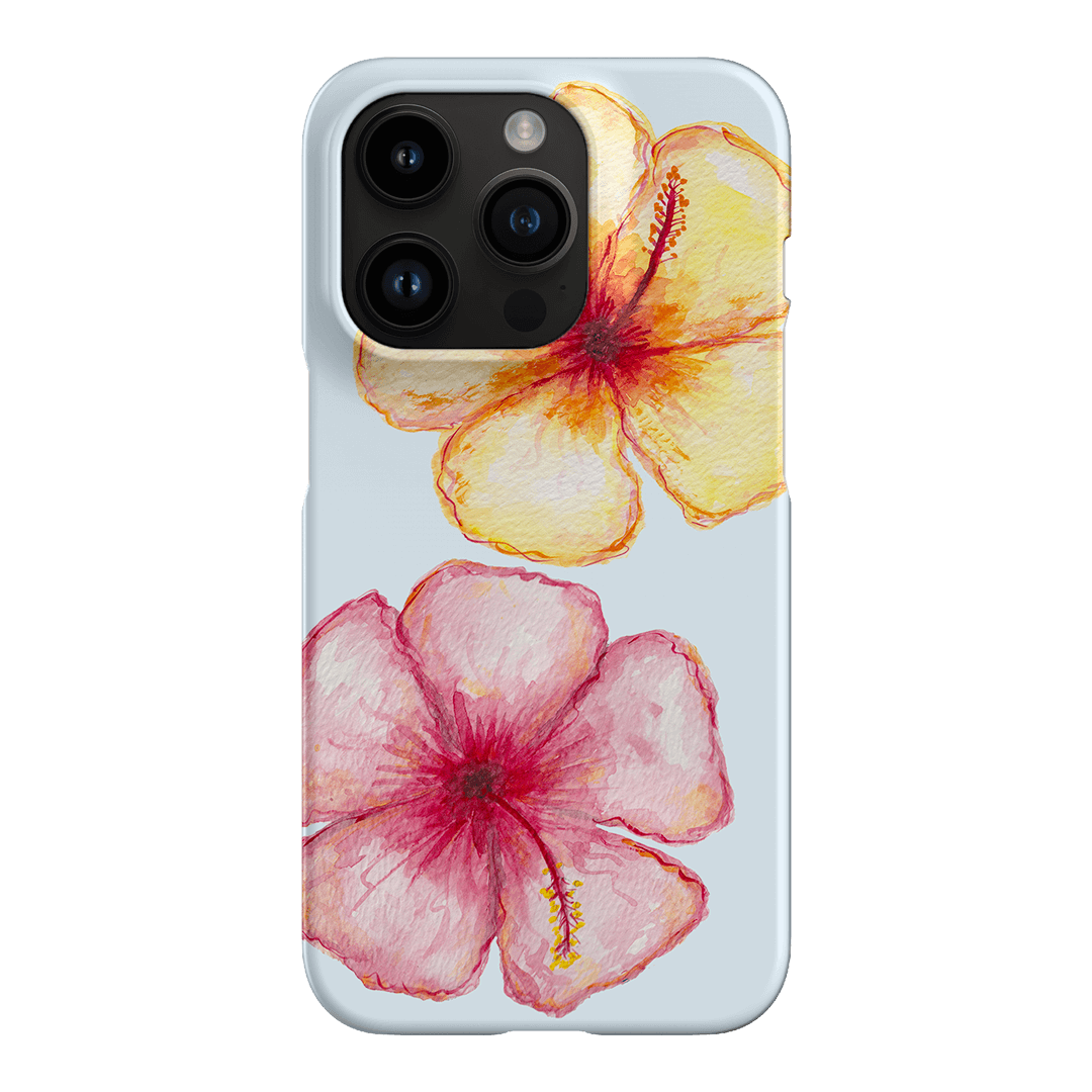 Hibiscus Flower Blue Printed Phone Cases iPhone 14 Pro / Snap by BG. Studio - The Dairy