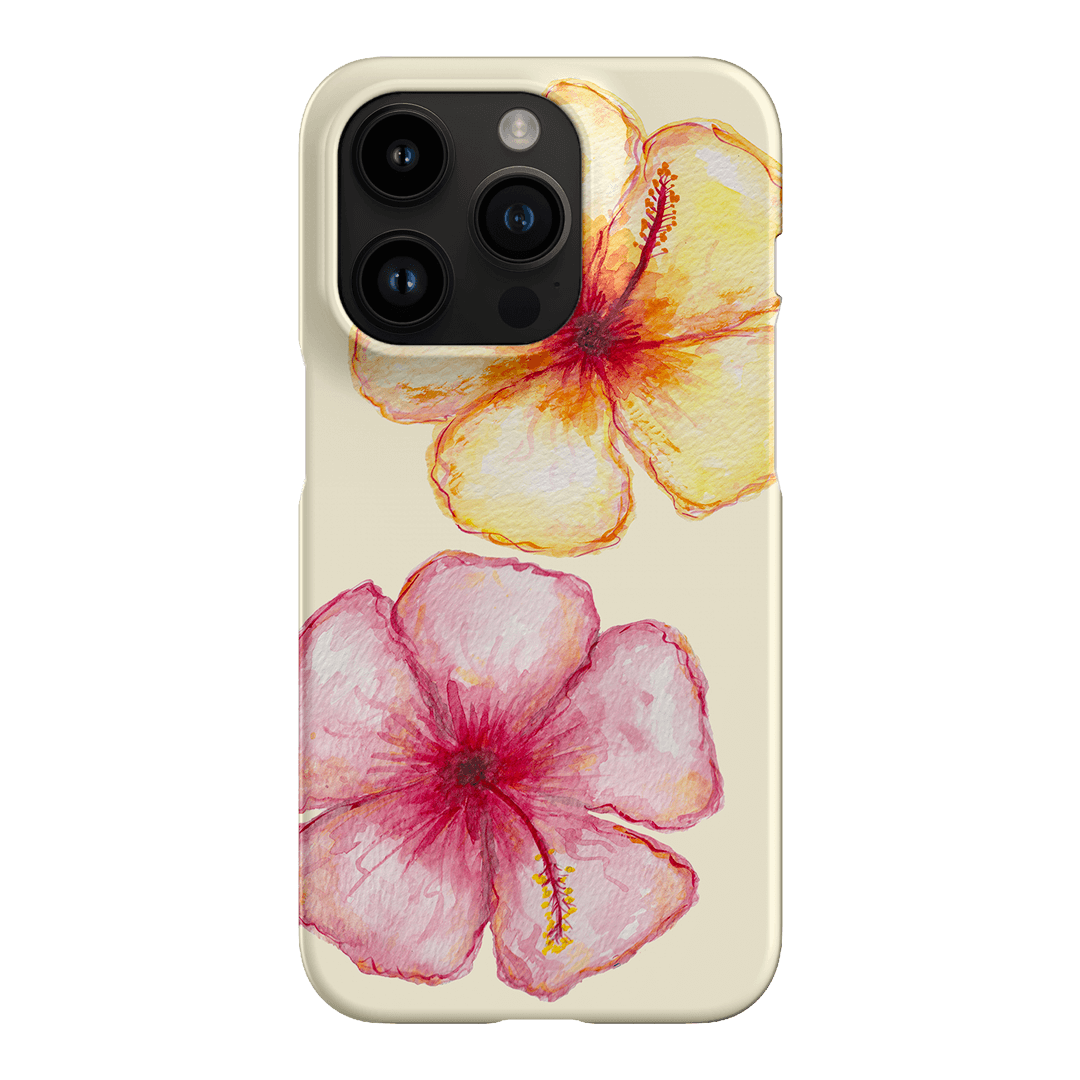 Hibiscus Flower Yellow Printed Phone Cases iPhone 14 Pro / Snap by BG. Studio - The Dairy