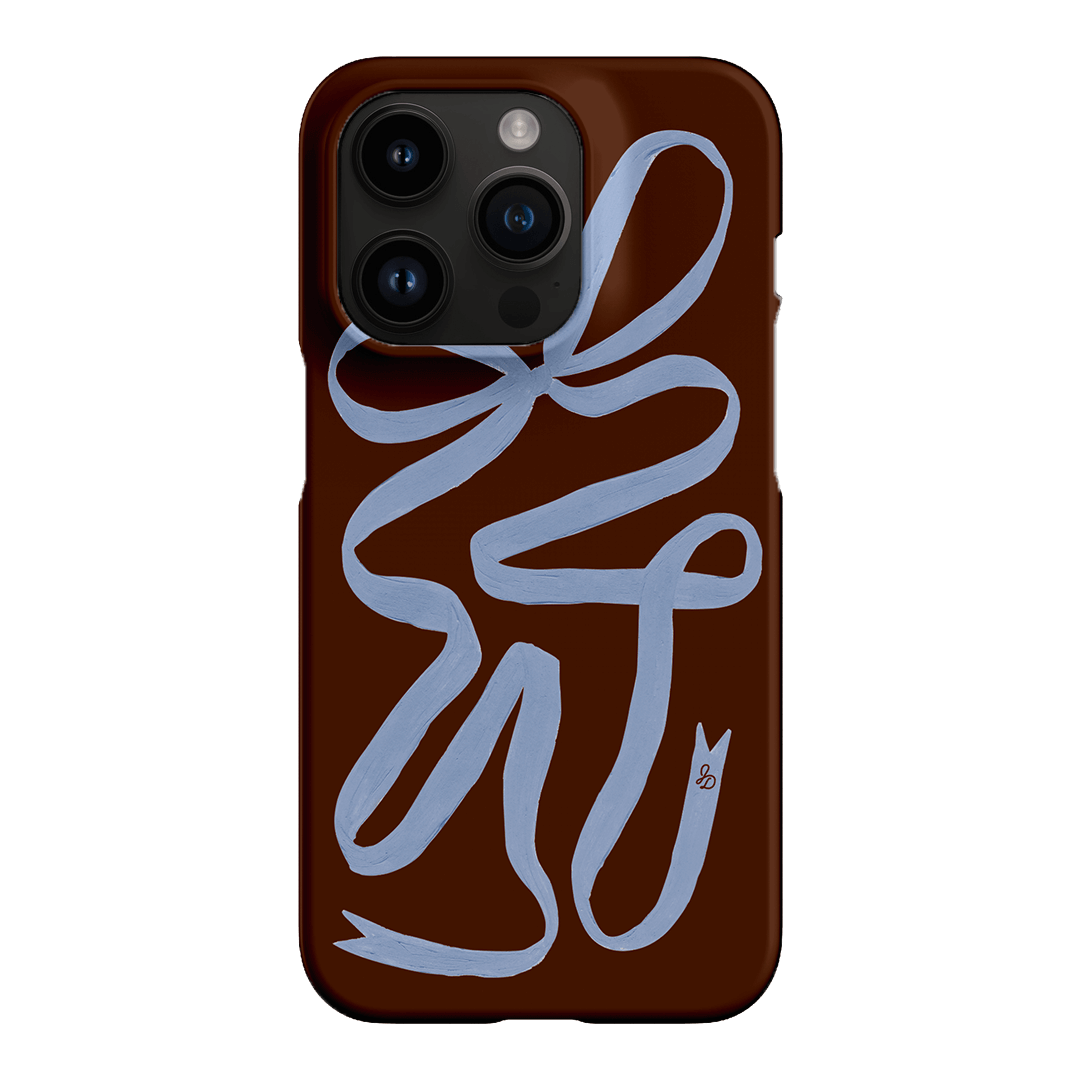 Mocha Ribbon Printed Phone Cases iPhone 14 Pro / Snap by Jasmine Dowling - The Dairy
