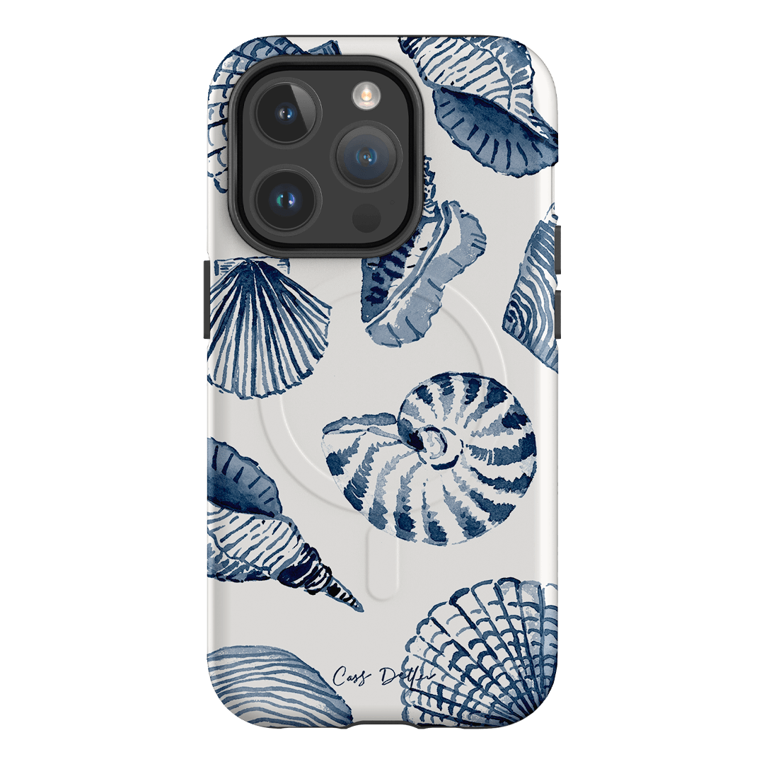 Blue Shells Printed Phone Cases iPhone 14 Pro / Armoured MagSafe by Cass Deller - The Dairy